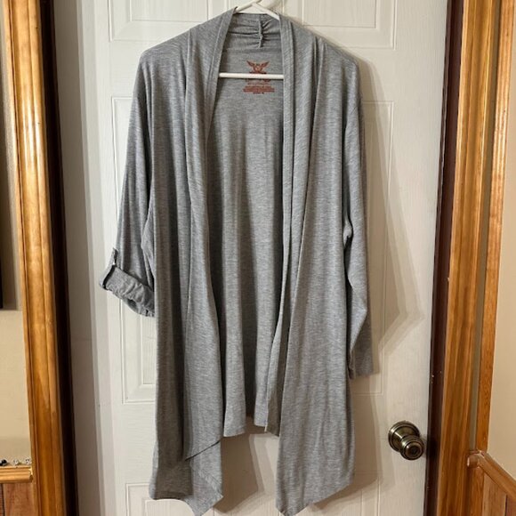 {Plus Size} Faded Glory Cover Up~ Size 2X~ Light Grey (C34) - Picture 1 of 5